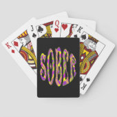 SOBER Retro 60 Art Psychedelic Pokerkaarten (Achterkant)