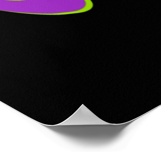 SOBER Retro 60 Art Psychedelic Poster (Hoek)