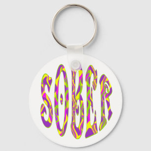 SOBER Retro 60 Art Psychedelic Sleutelhanger
