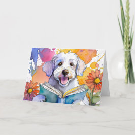 Sober Schnoodle w / Big Book Recovery Jubileum Kaart