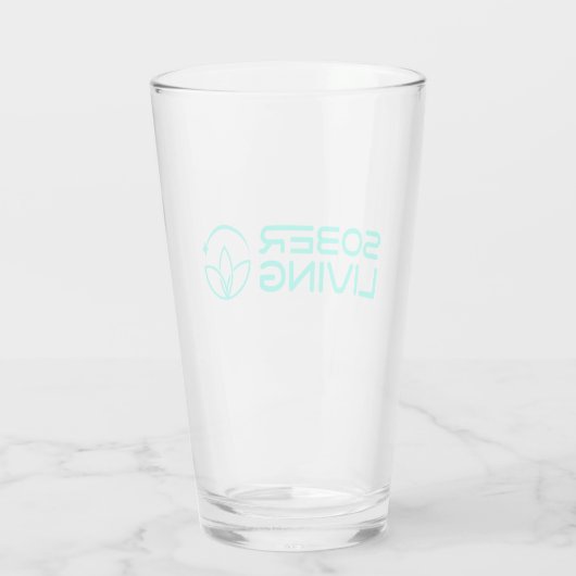 Sober & Shining – Lotus Power Pint Glas (Achterkant)
