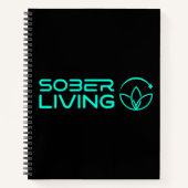 Sober & Shining – Lotus Power Spiral Notitieboek (Voorkant)