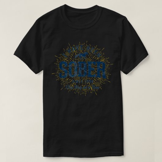 Sober sinds 1998 24 jaar Sober T-shirt (Design voorkant)