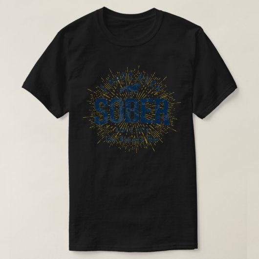 Sober sinds 2012 10 jaar Sober T-shirt (Design voorkant)