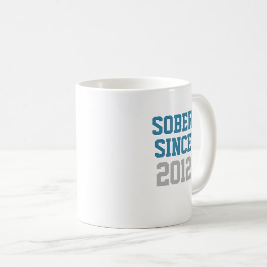 Sober sinds jaar koffiemok (Voorkant rechts)