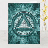 sober soberheidsherstel-Wenskaart Kaart (Gele Bloem)