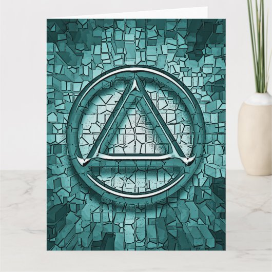 sober soberheidsherstel-Wenskaart Kaart (Voorkant)