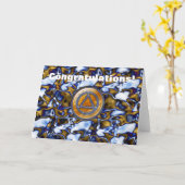 sober soberheidsherstel-Wenskaart Kaart (Gele Bloem)