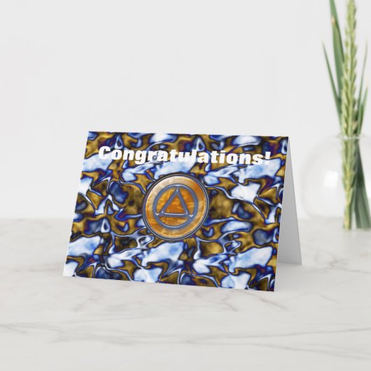 sober soberheidsherstel-Wenskaart Kaart (Voorkant)