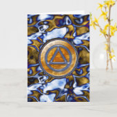 sober soberheidsherstel-Wenskaart Kaart (Gele Bloem)