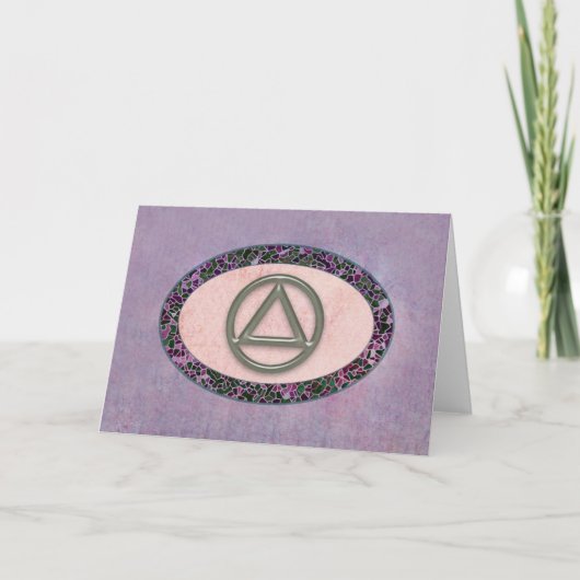 sober soberheidsherstel-Wenskaart Kaart (Voorkant)