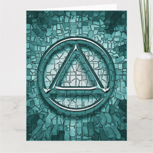 Sober Sobriety Recovery Wenskaart Kaart