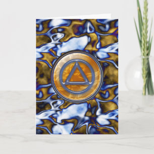 Sober Sobriety Recovery Wenskaart Kaart