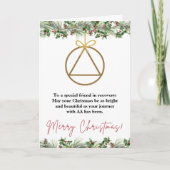 Sober Support-uitbreidingskaart, obriety-Wenskaart Bedankkaart (Voorkant)