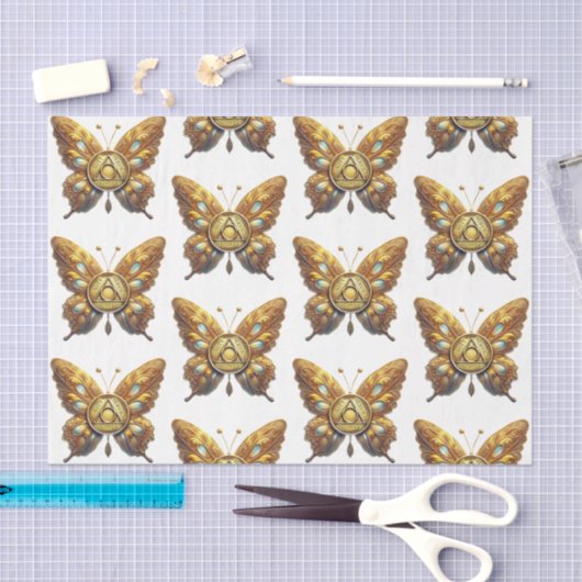 Sober symbool Butterfly Unity Service Recovery Tissuepapier (Craft)