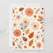 Sober Thanksgiving Cards with Fall Flowers Kaart (Achterkant)