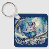 Sober Uil w / Big Book A Beloften & Gebed Sleutelhanger (Voorkant)