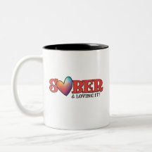 Sober Valentijn Mok | Sober & Loving It!