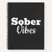 Sober Vibes - Motivatie Sobriety Recovery Gift Notitieboek (Voorkant)