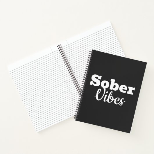 Sober Vibes - Motivatie Sobriety Recovery Gift Notitieboek (Binnen)