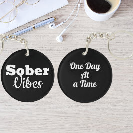 Sober Vibes - Motivatie Sobriety Recovery Gift Sleutelhanger