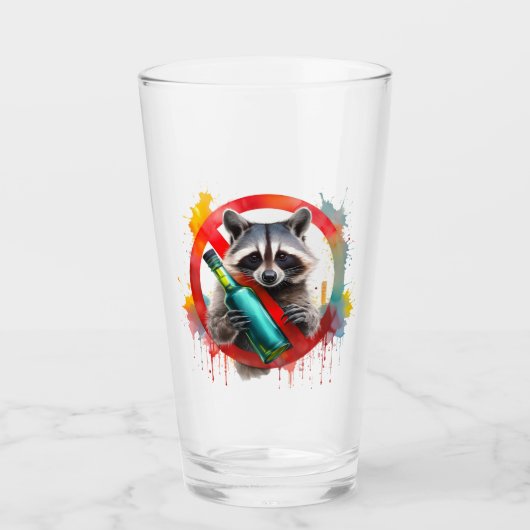 Sober, Wasbeer, Alcoholvrij, Niet-alcoholisch Glas (Voorkant)