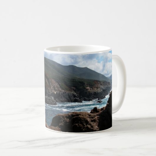 Soberanes Point, kustlijn van Californië Koffiemok (Voorkant rechts)