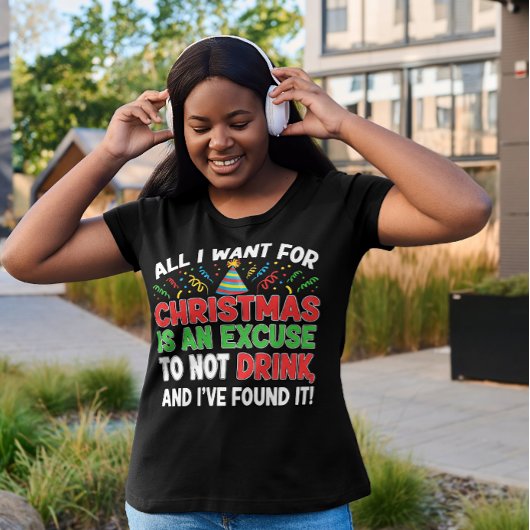 Sobere kerstvrouwen t-shirt