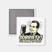 Soberheid, daar Drink ik naar Magneet (Voorkant / Achterkant)