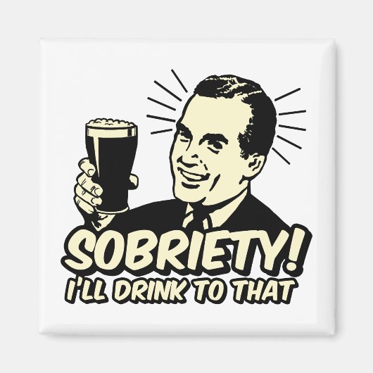 Soberheid, daar Drink ik naar Magneet (Voorkant)