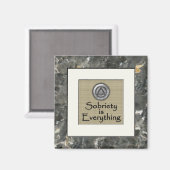 SOBERHEID IS ALLES Herstel Soberheidsmagneet Magneet (Voorkant / Achterkant)