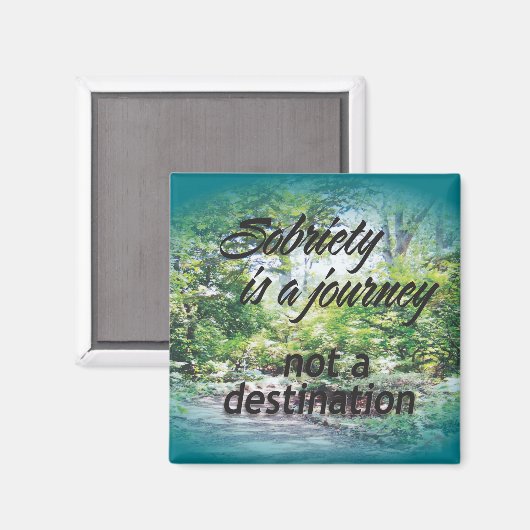 Soberheid is een reis 16 magneet (Voorkant / Achterkant)