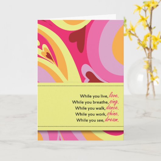 soberheid Jubileum Kaart (Gele Bloem)