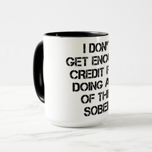 soberheidskrediet mok (Voorkant links)