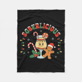 Soberlicious Sober Funny Sobriety Recovery Aa Na H Fleece Deken (Voorkant)