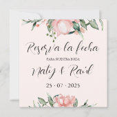Sobre Tarjetas planas de reserva la fecha rosas Save The Date (Voorkant)
