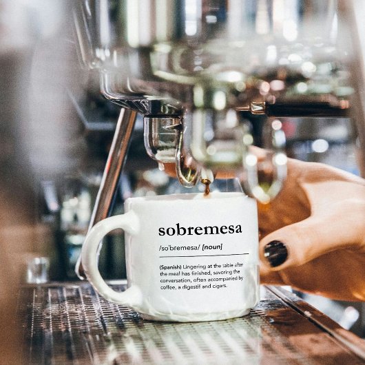 Sobremesa definitie modern spaans woordenboek espresso kop