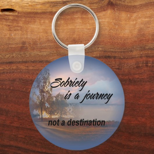 sobrië is een sleutelhanger (Voorkant)