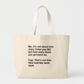 Sobriettest Grote Tote Bag (Voorkant)