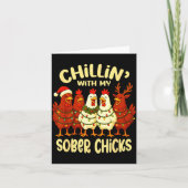 Sobriety Anniversary Recovery Funny Sober Chicks Kaart (Voorkant)