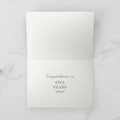 Sobriety Birthday Jubileum Tulips Kaart (Binnen)