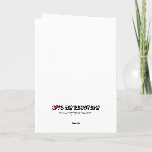 Sobriety Birthday Kaart (Achterkant)