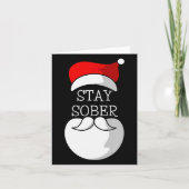 Sobriety Celebration Soberversary Christmas Stay S Kaart (Voorkant)