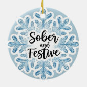 Sobriety Christmas Keramisch Ornament (Achterkant)