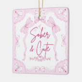 Sobriety Christmas Keramisch Ornament (Links)