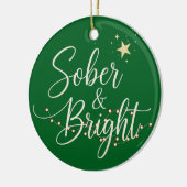 Sobriety Christmas Keramisch Ornament (Links)