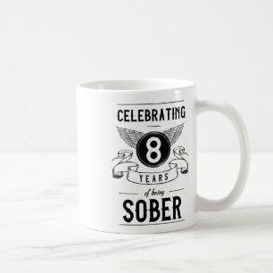 Sobriety Gift Recovery Jubileum 8 jaar nuchter Koffiemok
