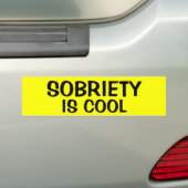 SOBRIETY IS COOL BUMPERSTICKER (Op auto)