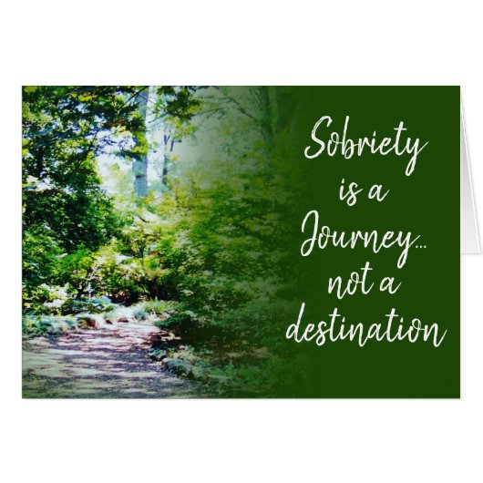 sobriety is een reis 19 terugwinningskaart (Voorkant Horizontaal)