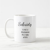 Sobriety Jubileum aangepaste naam & nuchtere datum Koffiemok (Links)